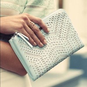 Stella & Dot Mint Double Clutch NWOT